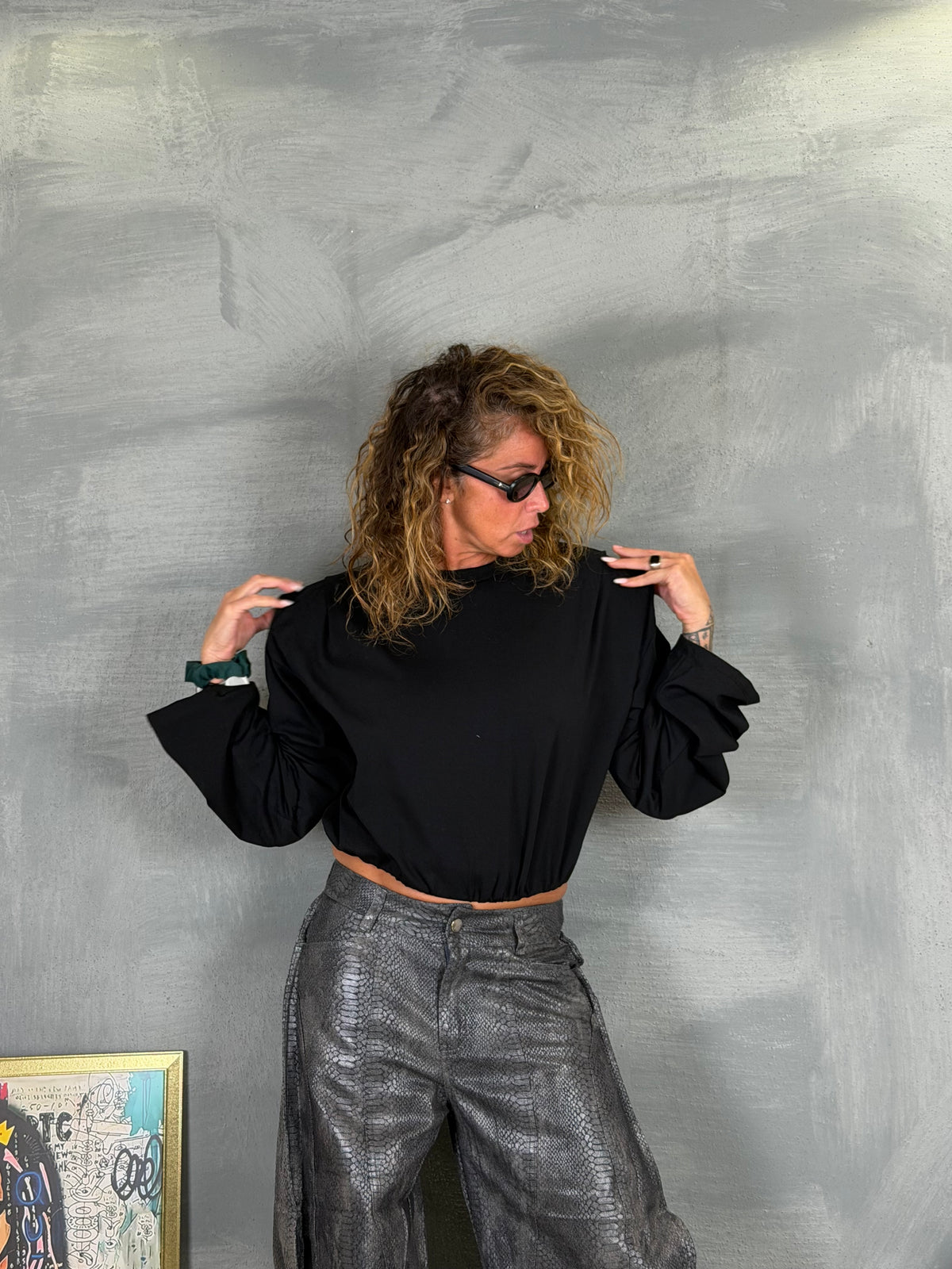 T shirt POIANA black