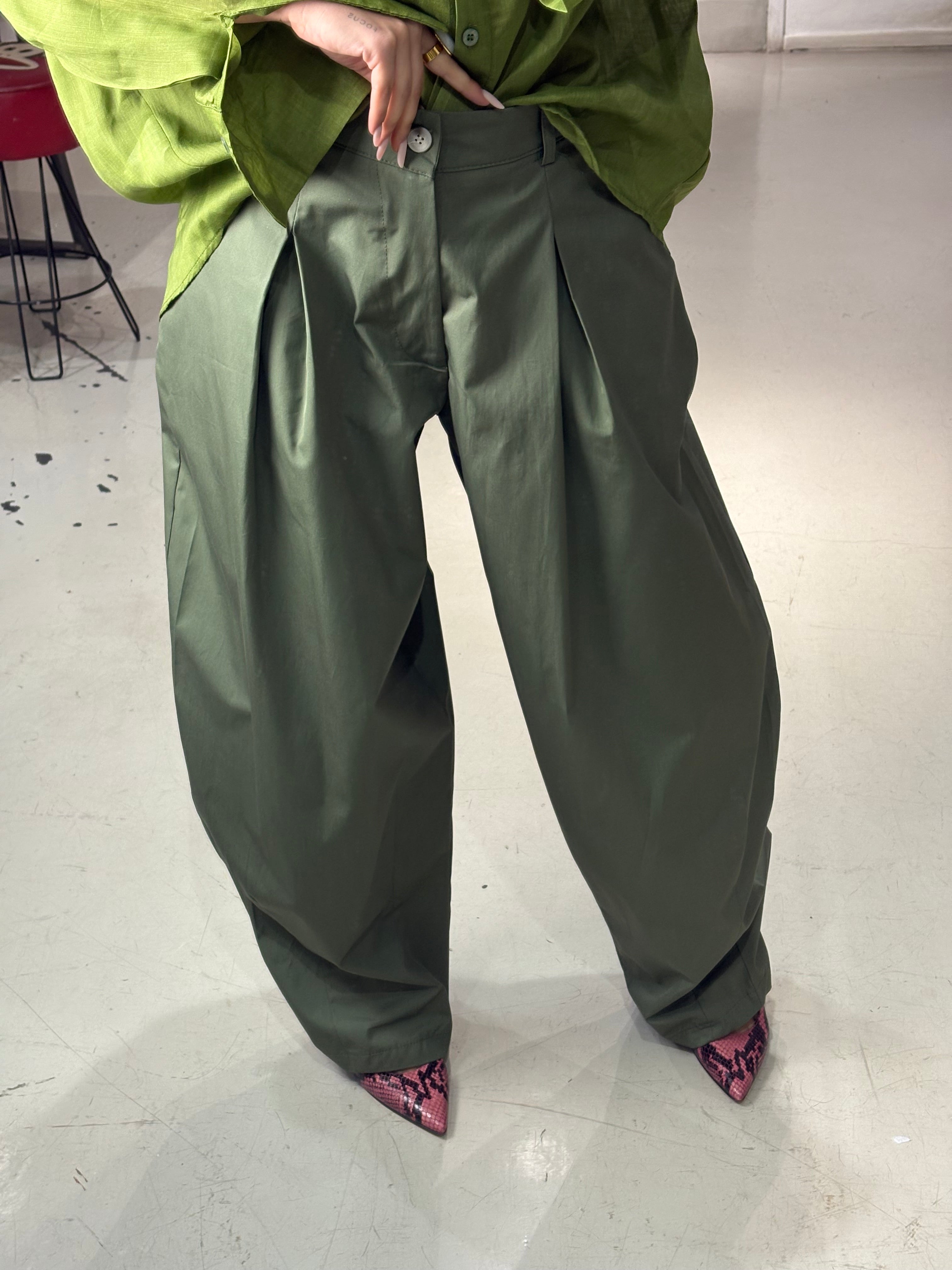 Pantaloni over cotone VIKK