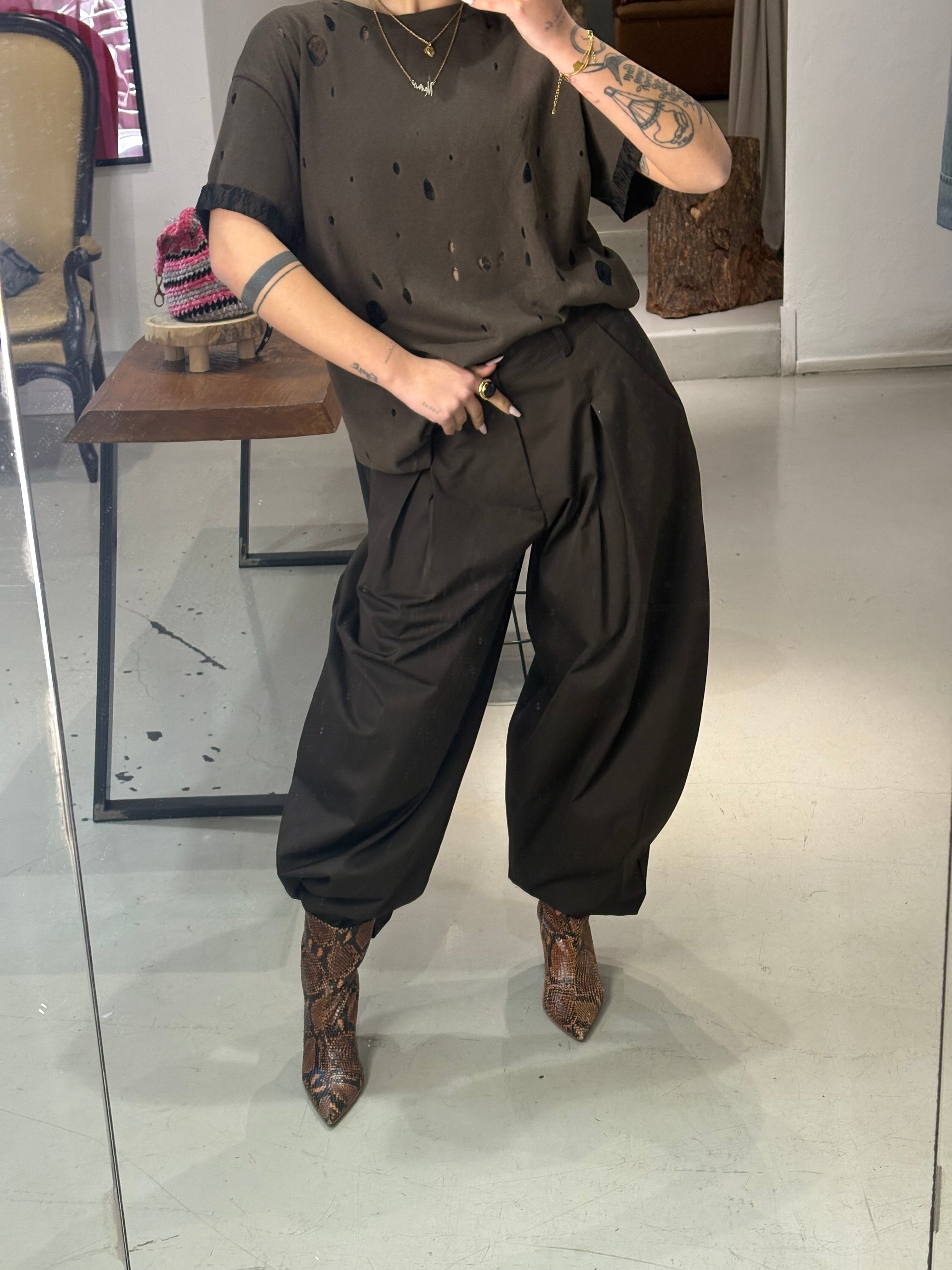 Pantaloni over cotone VIKK