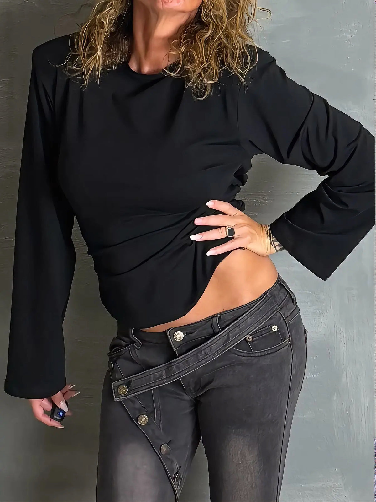 T short GRIPETO black