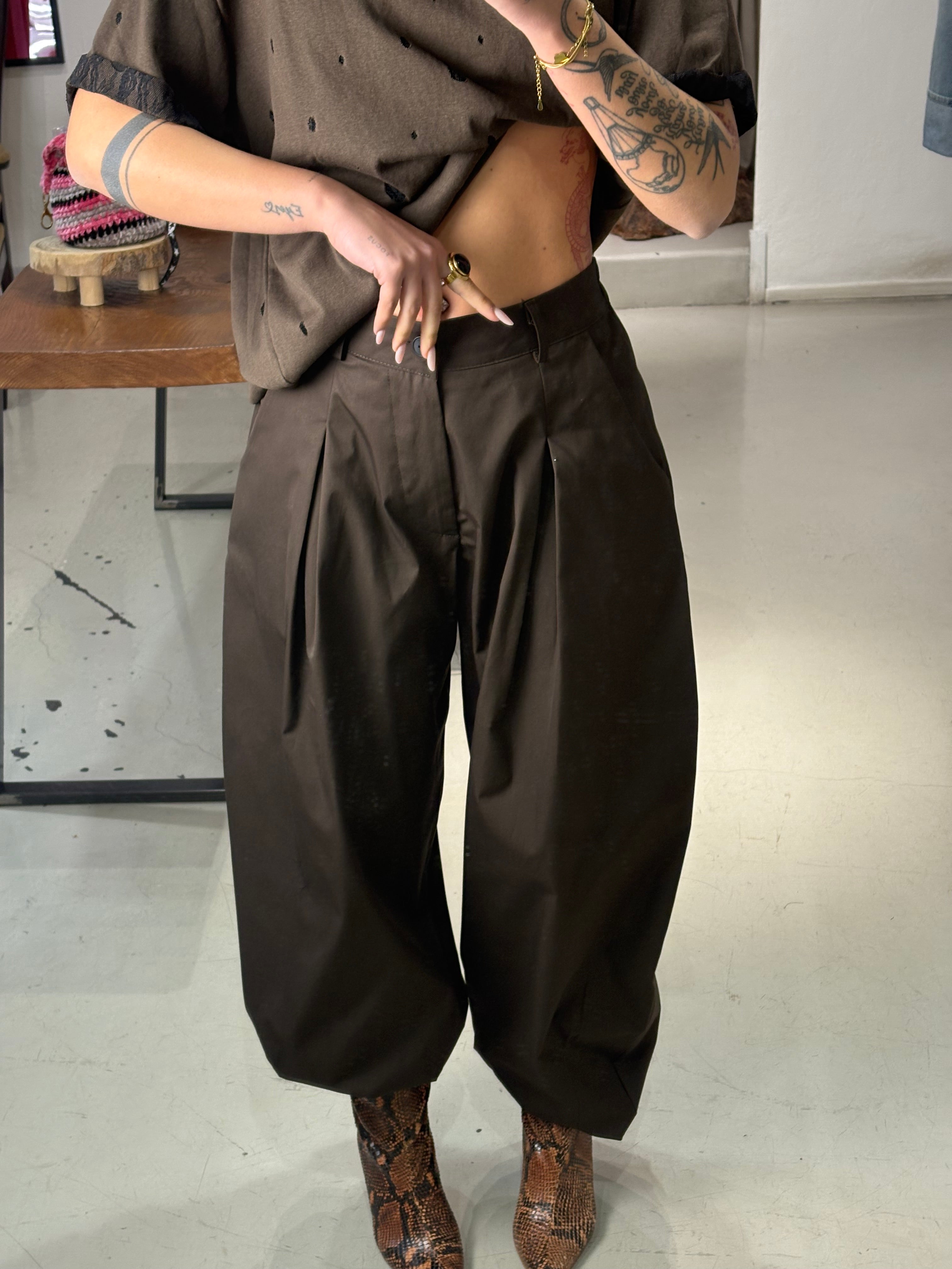 Pantaloni over cotone VIKK