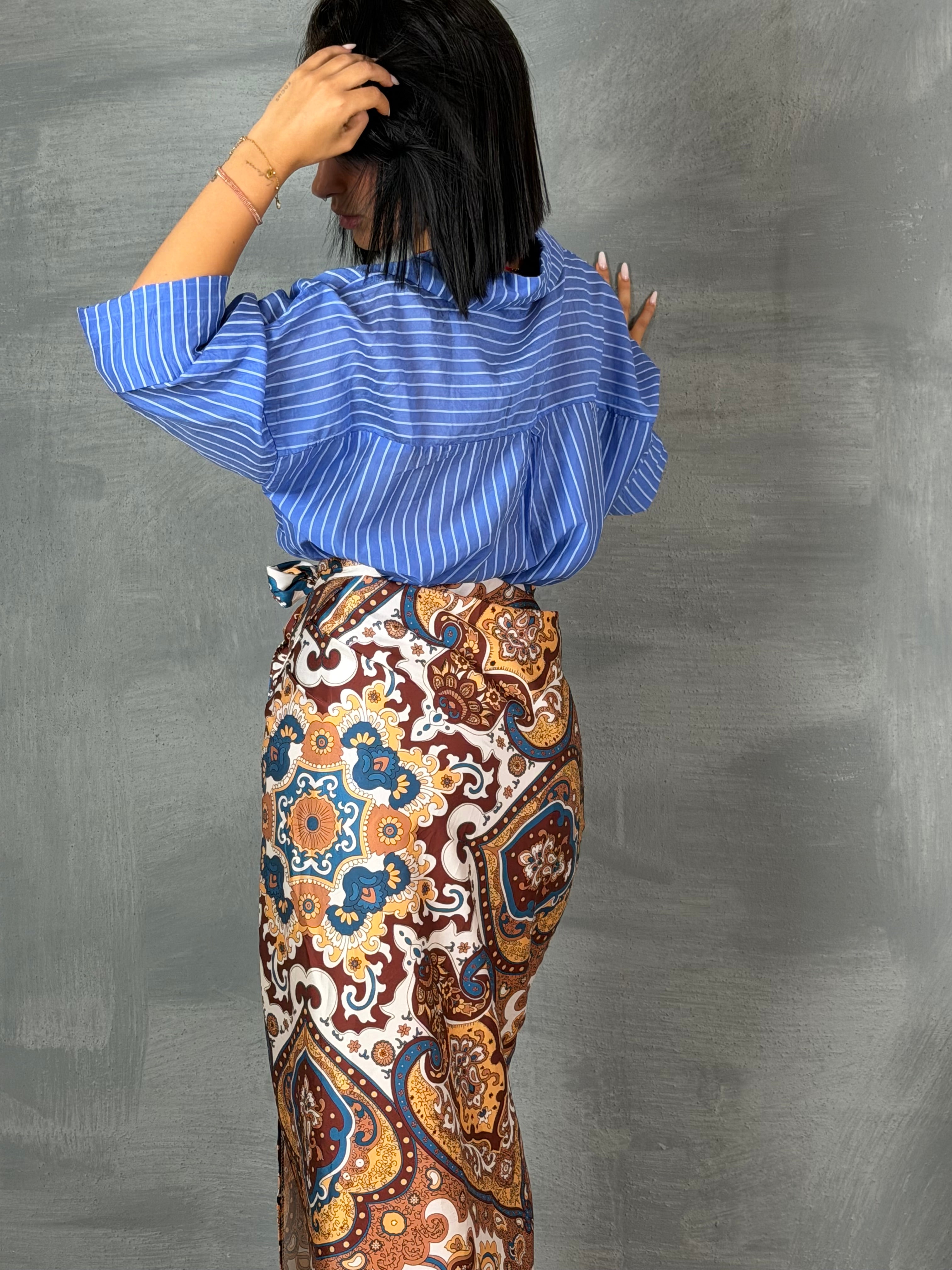 Camicia righe  PALE bluette