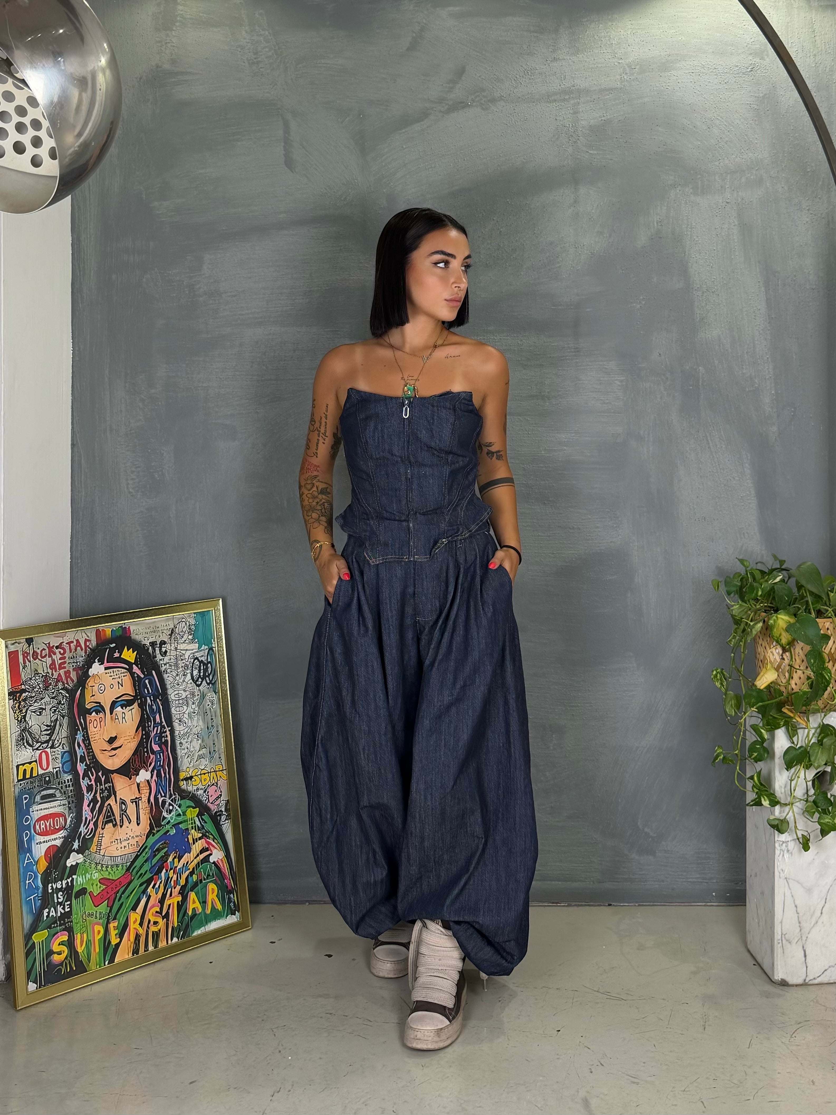 Coordinato FANTA blu Denim